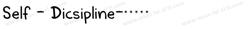 Self - Dicsipline字体转换